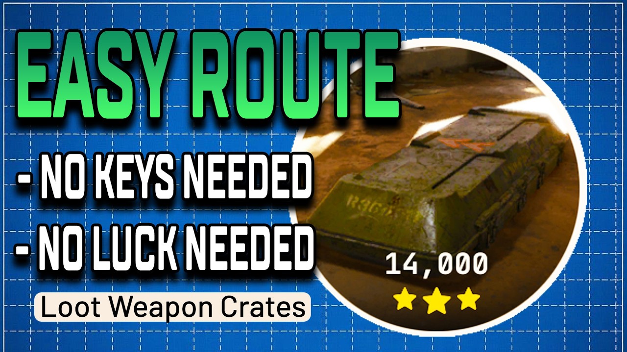 (No Keys) Easy 14K+ Loot Weapon Crates Trial Route | ARC Raiders