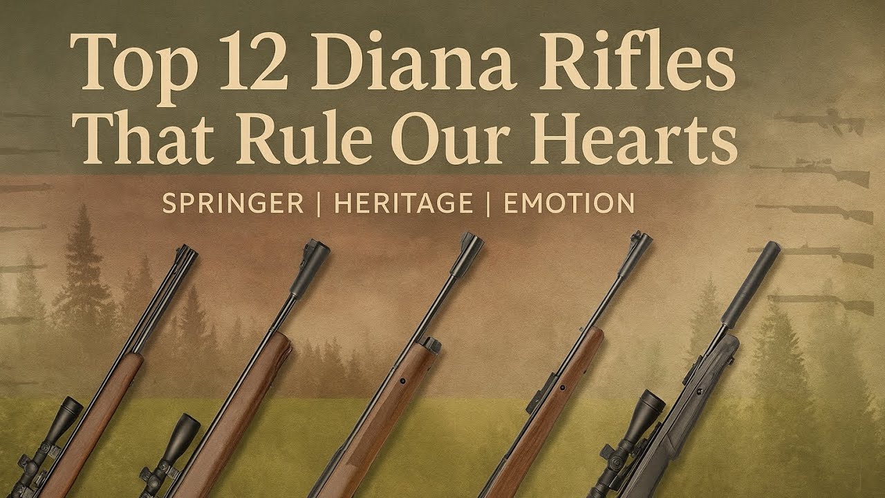 DIANA TOP 12 AIR RIFLES #SPRINGER #NTEC #HERITAGE #EMOTION  #diana #airgun #power #accuracy #classic