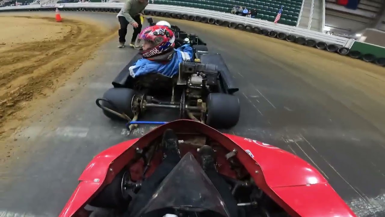 Oliva kids practice and heat race at the indoor backyard nationals 12-13-2025