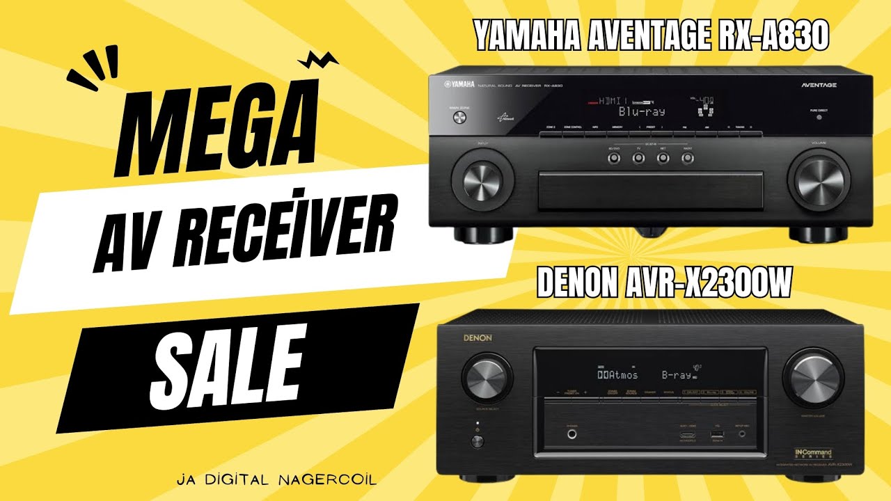 Mega AV-Receiver sale | YAMAHA AVENTAGE RX-A830 | DENON AVR-X2300W #yamaha #denon #avr #avreceiver 