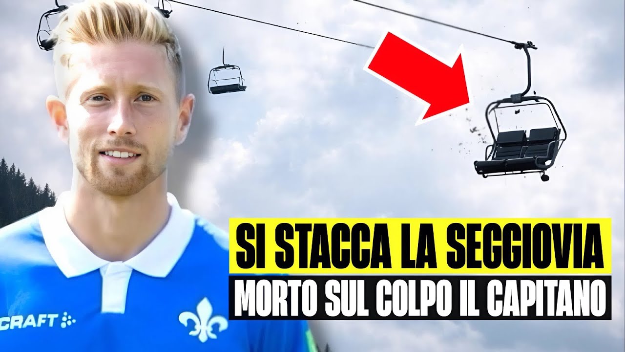 TRAGEDIA NEL CALCIO: SI STACCA SEGGIOVIA A 70 METRI DI ALTEZZA. MORTO SUL COLPO IL CAPITANO 34ENNE