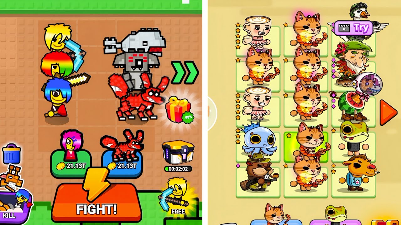 Merge Brainrot Evolution vs Merge Master Monster Battle | Ultimate Merge Fight Gameplay (Part - 02)