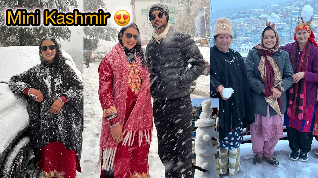 इस साल की पहली बर्फ़बारी🌧️💦⛄️/ heavy snowfall 