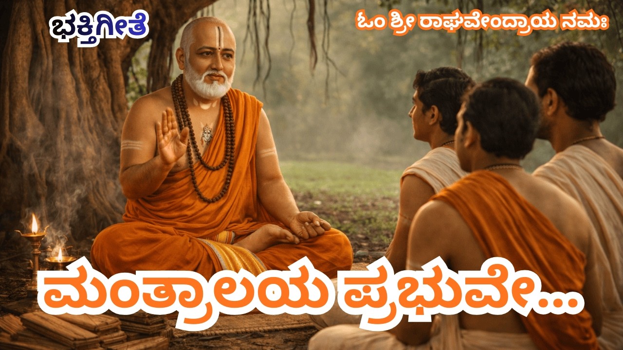 ರಾಯರ ಭಕ್ತಿಗೀತೆ | Mantralaya Mantrave | Raghavendra Swamy