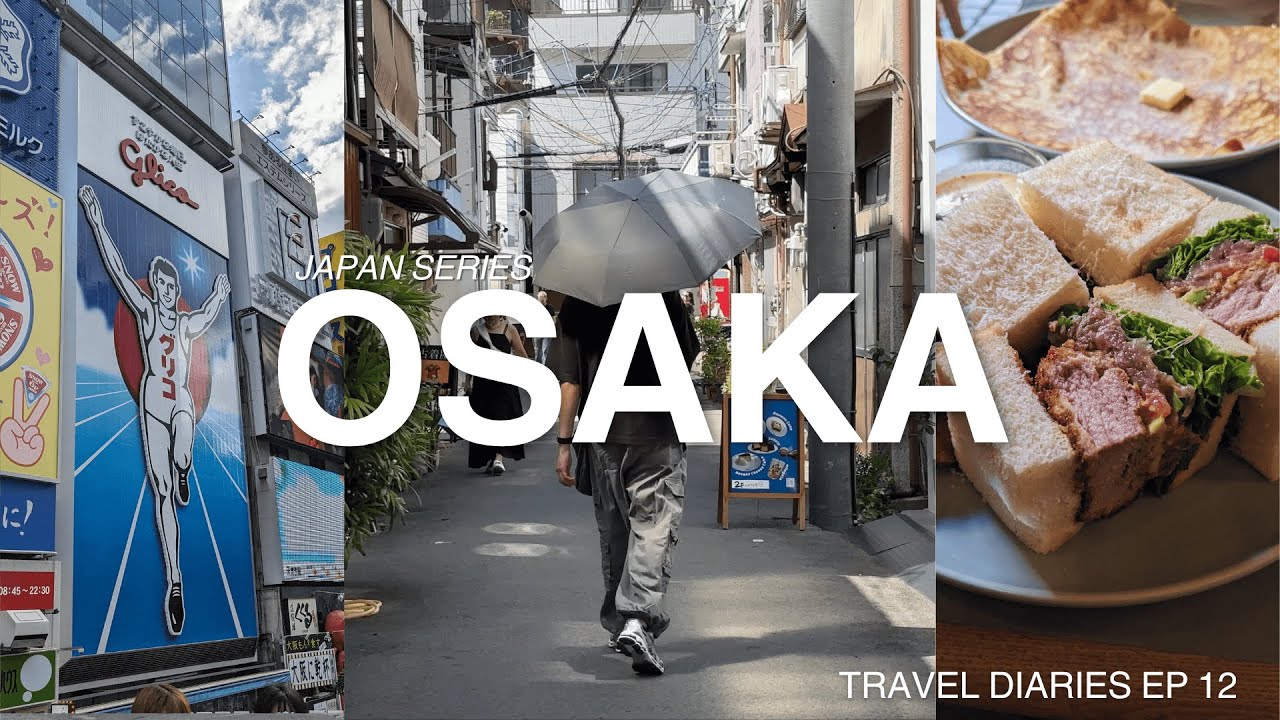 JAPAN VLOG | finding hidden cafes in osaka, local foods & way too much shopping