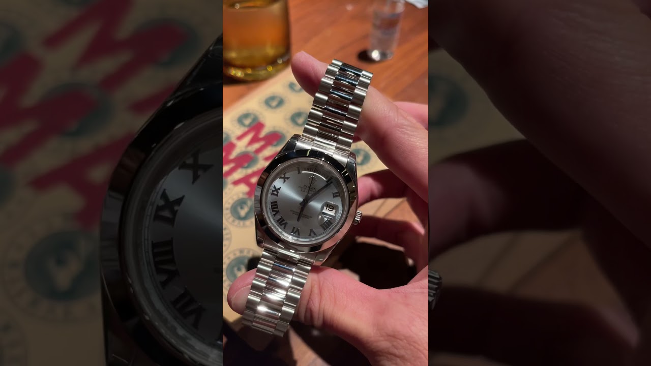 Rolex Daydate II Platinum 41mm 218206