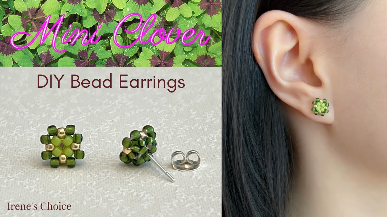 How to Make Mini Clover Bead Earrings