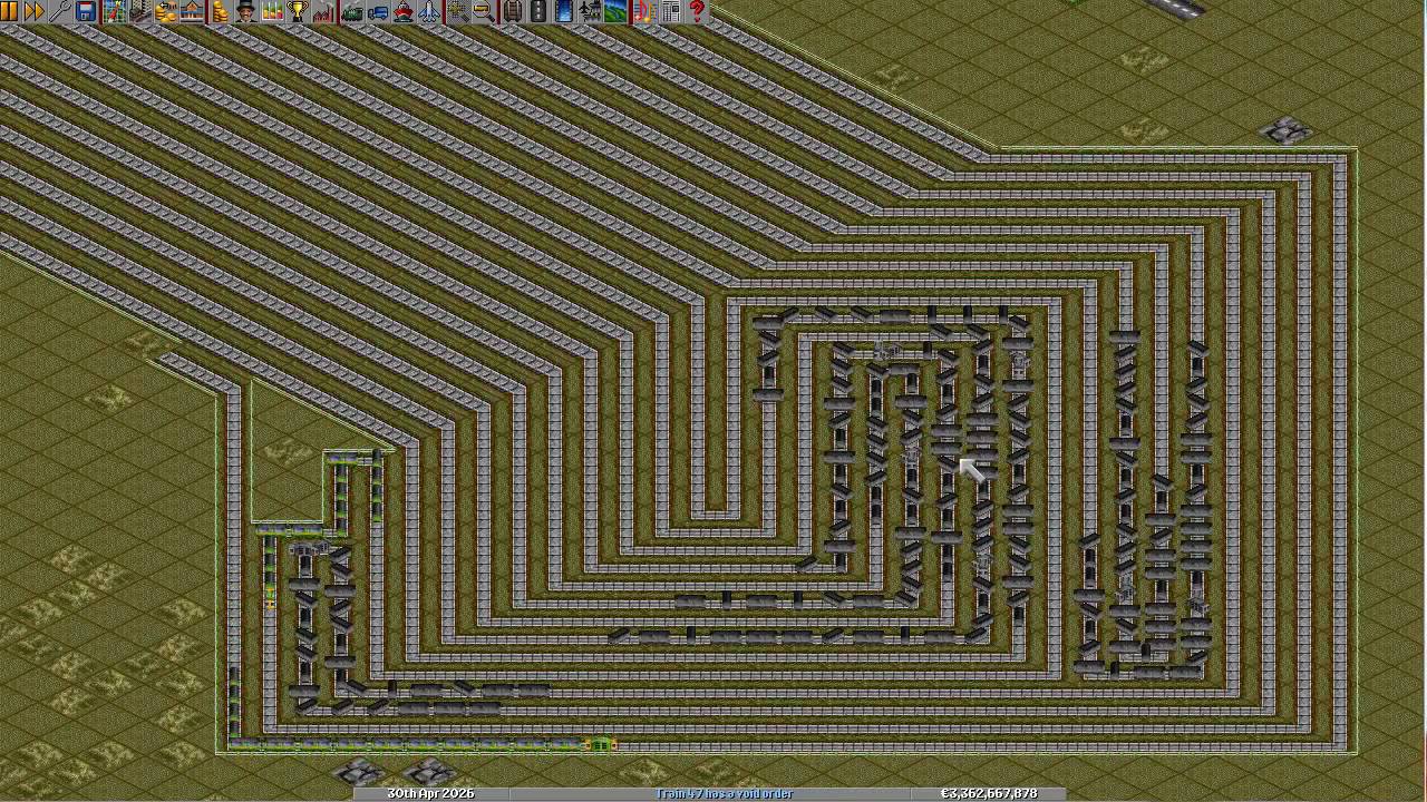 Biggest train crash in Transport Tycoon Deluxe