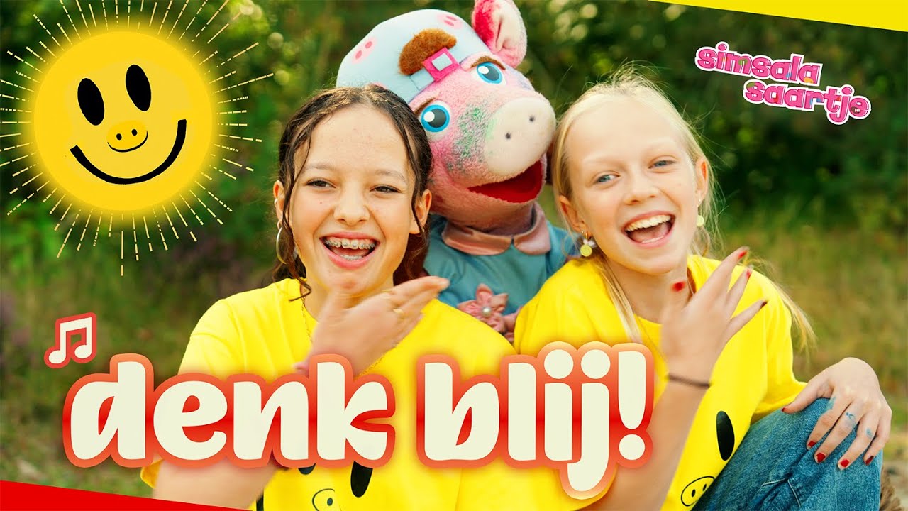 Simsala Saartje - Denk blij! (Officiële videoclip)