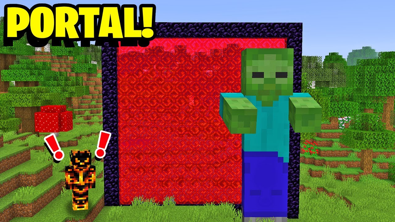 KÆMPE MONSTRE UD AF EN KÆMPE PORTAL!? Dansk Minecraft