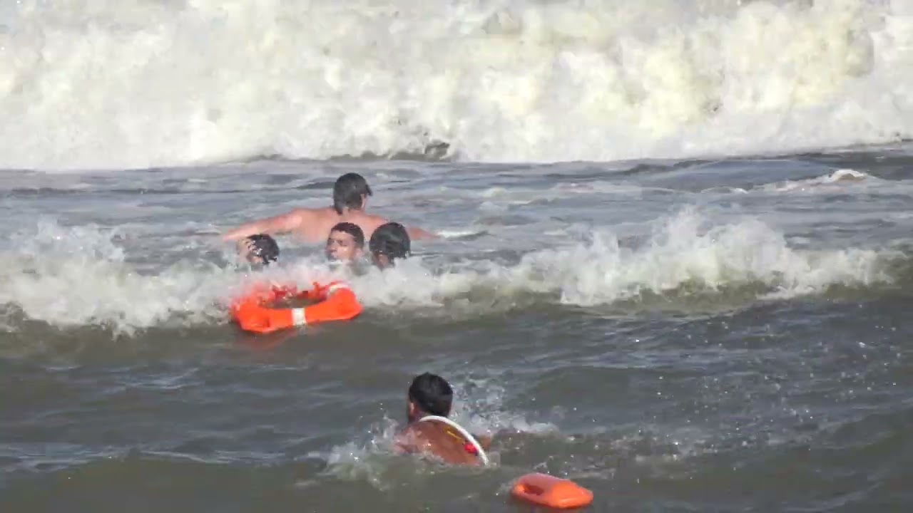 Rescate con practicantes, 13 de enero de 2024, Villa Gesell