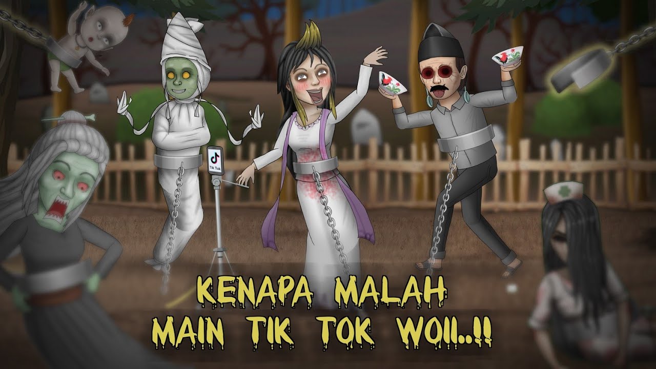 Kegiatan Hantu saat sepi di Bulan Ramadhan #HORORKOMEDI Kartun Lucu, Animasi Horor