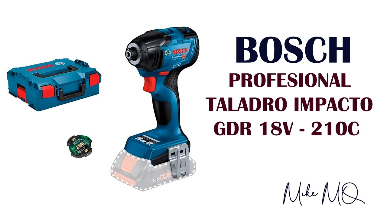 ATORNILLADOR IMPACTO BOSCH PROFESIONAL GDR-18V - 210C con maletin.