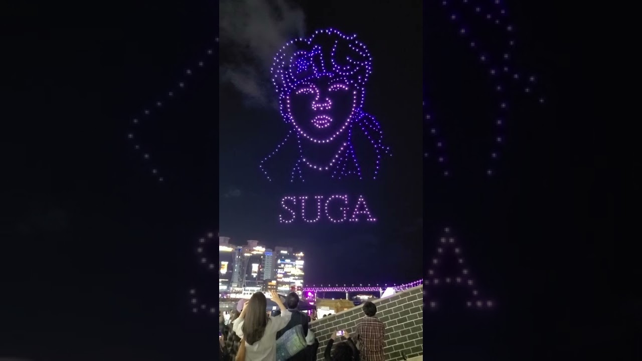 BTS 부산 광안리 드론쇼