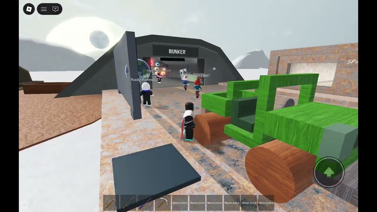 Playing the moon wakes up in roblox