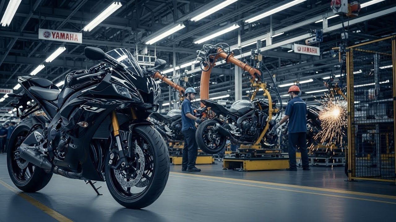 Inside Yamaha Motorcycle Factory 🏍️ | How Bikes Are Really Made!