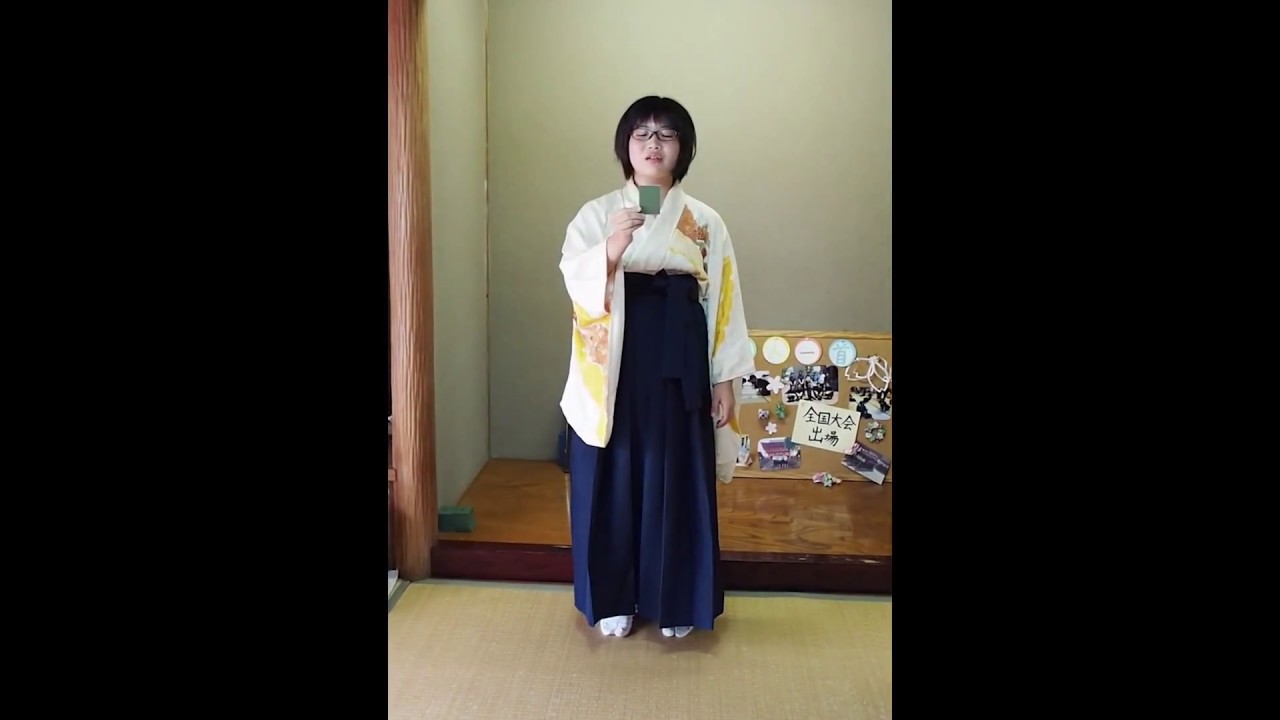 かるたの読みで日本一の高校生　久保真花さん