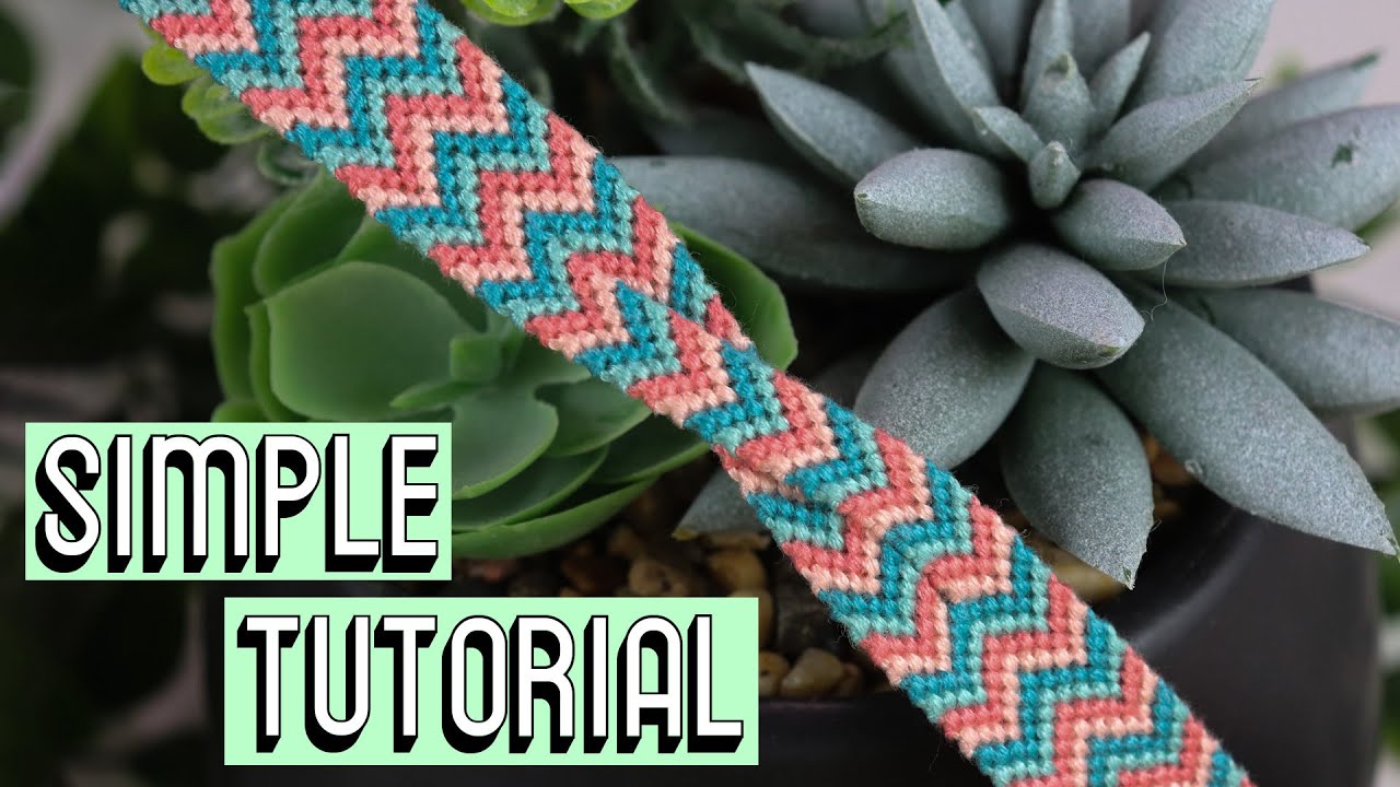 TWISTED CHEVRON TUTORIAL [CC] || Friendship Bracelets