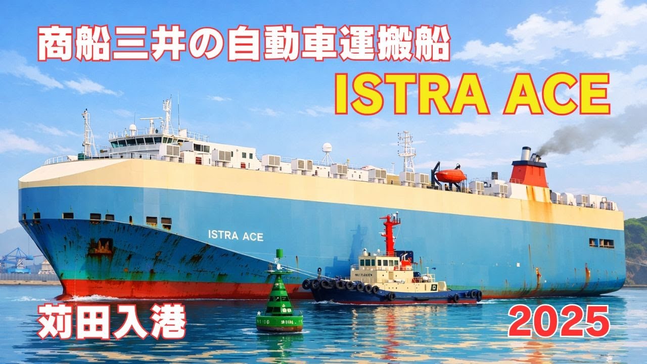 ISTRA ACE 苅田入港 - 商船三井運航の自動車運搬船 / Mitsui O.S.K. Lines operated vehicles carrier - 2025