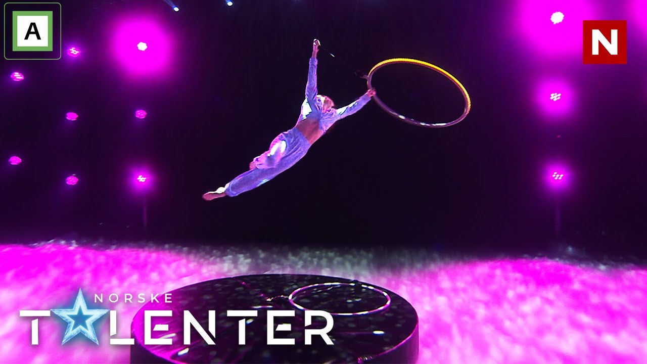 Margrete fremf&oslash;rer r&oslash;rende luftakrobatikk i finalen | Finale | Norske talenter