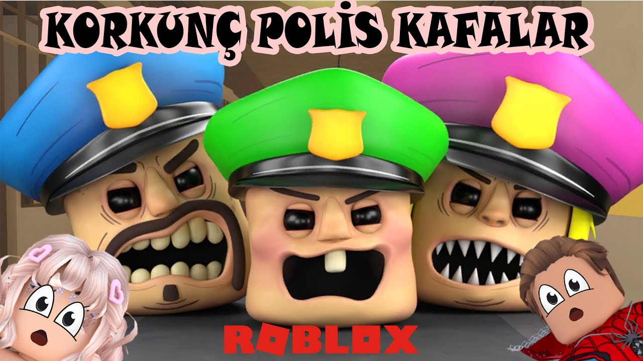 POLİS KAFALARDAN KAÇ |  GÖREVLERİ TAMAMLA | Police Head Family Escape (horror) | @mavisroblox