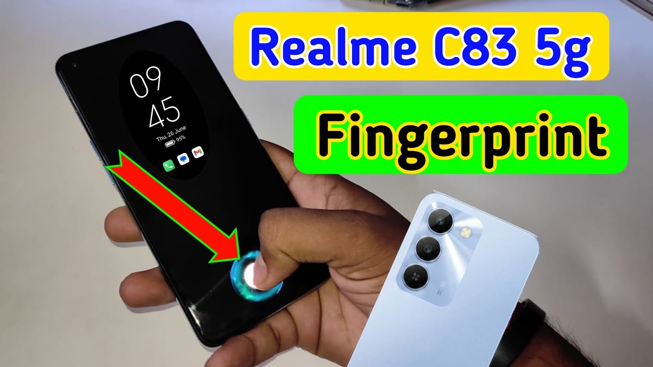 Realme c83 5g display fingerprint setting/Realme c83 5g fingerprint screen lock/fingerprint sensor
