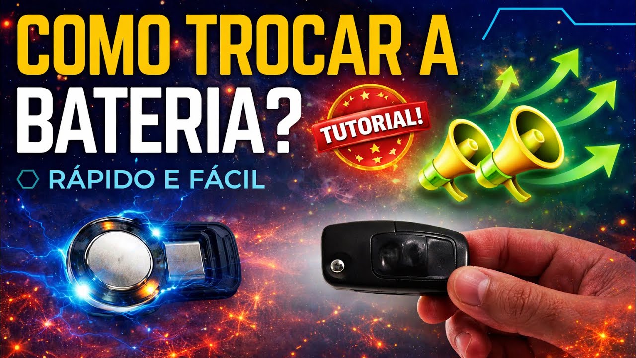 COMO TROCAR A BATERIA DA CHAVE FORD FOCUS, NEW FIESTA, ECOSPORT, RANGER