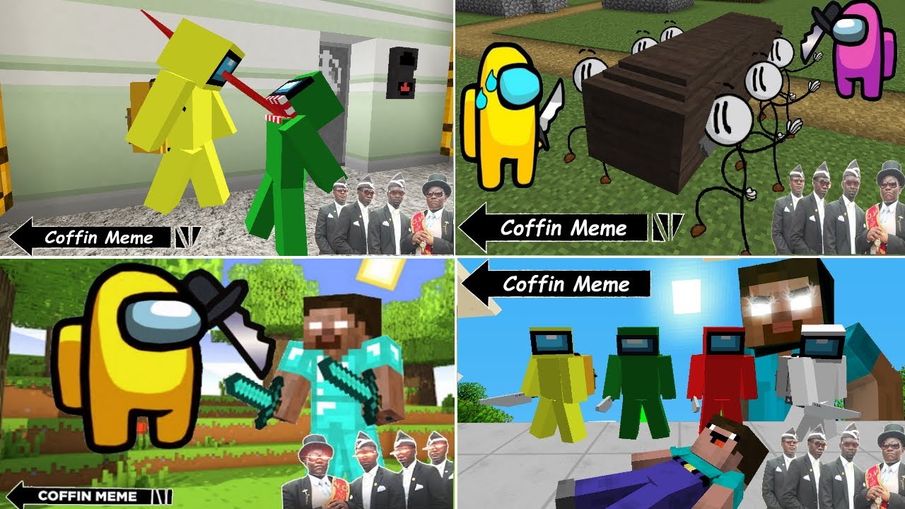 MINECRAFT BUT IT'S AMONG US 💥 (BEST OF COMPILATION)