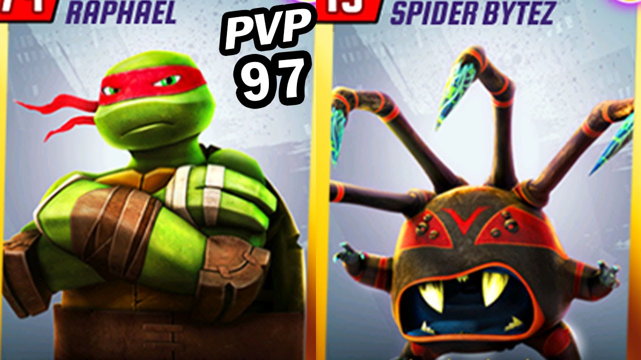 TMNT Legends PVP 97 (Raphael Legend & Spider Bytez)