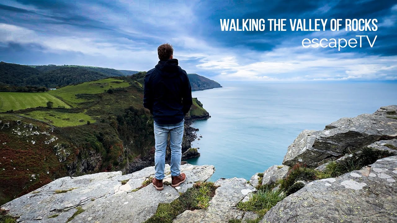 Relaxing Nature Walk In The Valley of Rocks, Devon UK with Relaxation Music & Nature Sounds