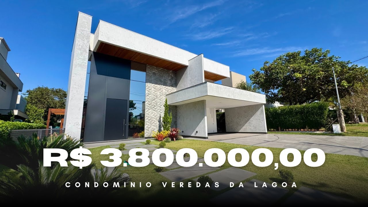 MANSÃO DE LUXO COM PISCINA E CAMPO DE FUTEBOL NO VEREDAS DA LAGOA - LAGOA SANTA 🏡✨