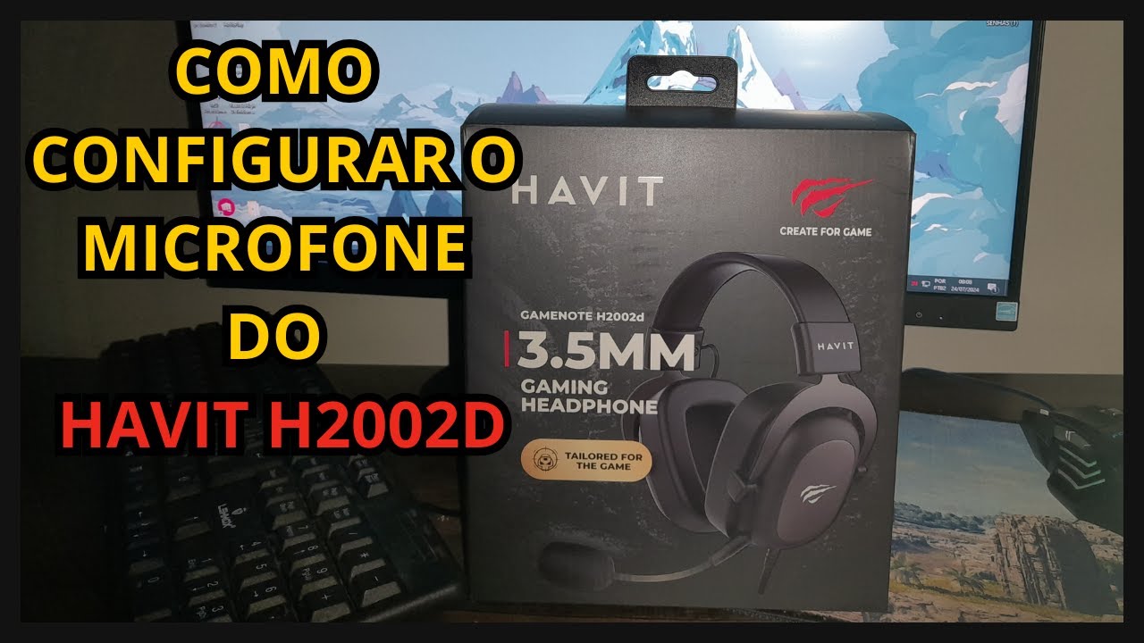 COMO CONFIGURAR O MICROFONE DO HAVIT H2002D