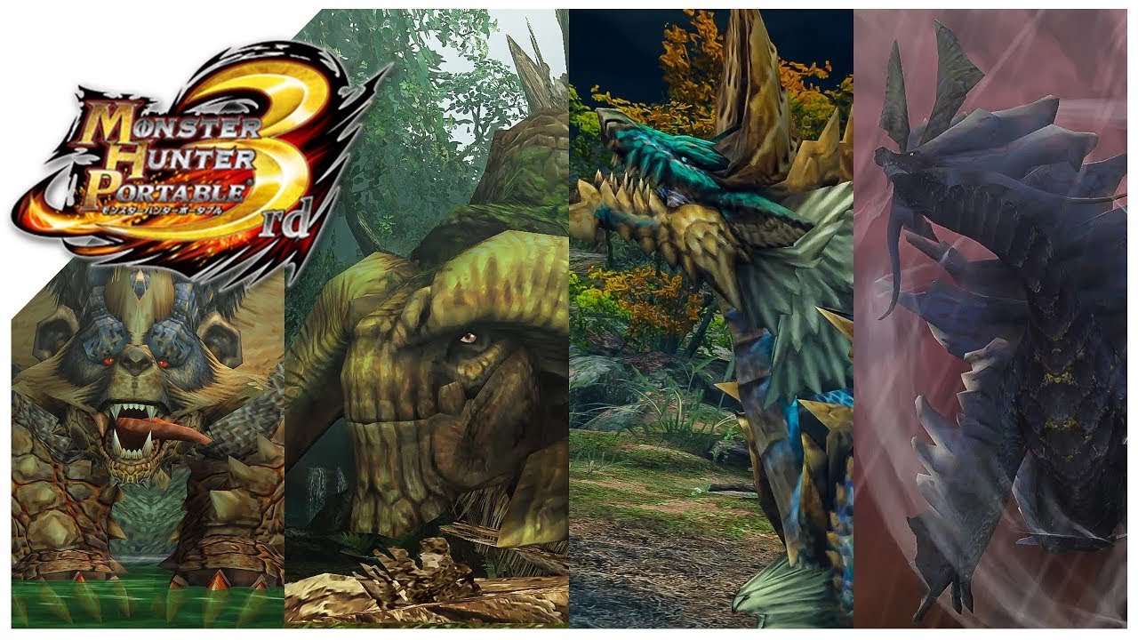 Monster Hunter Portable 3rd • All 40 Boss Fights and Ending