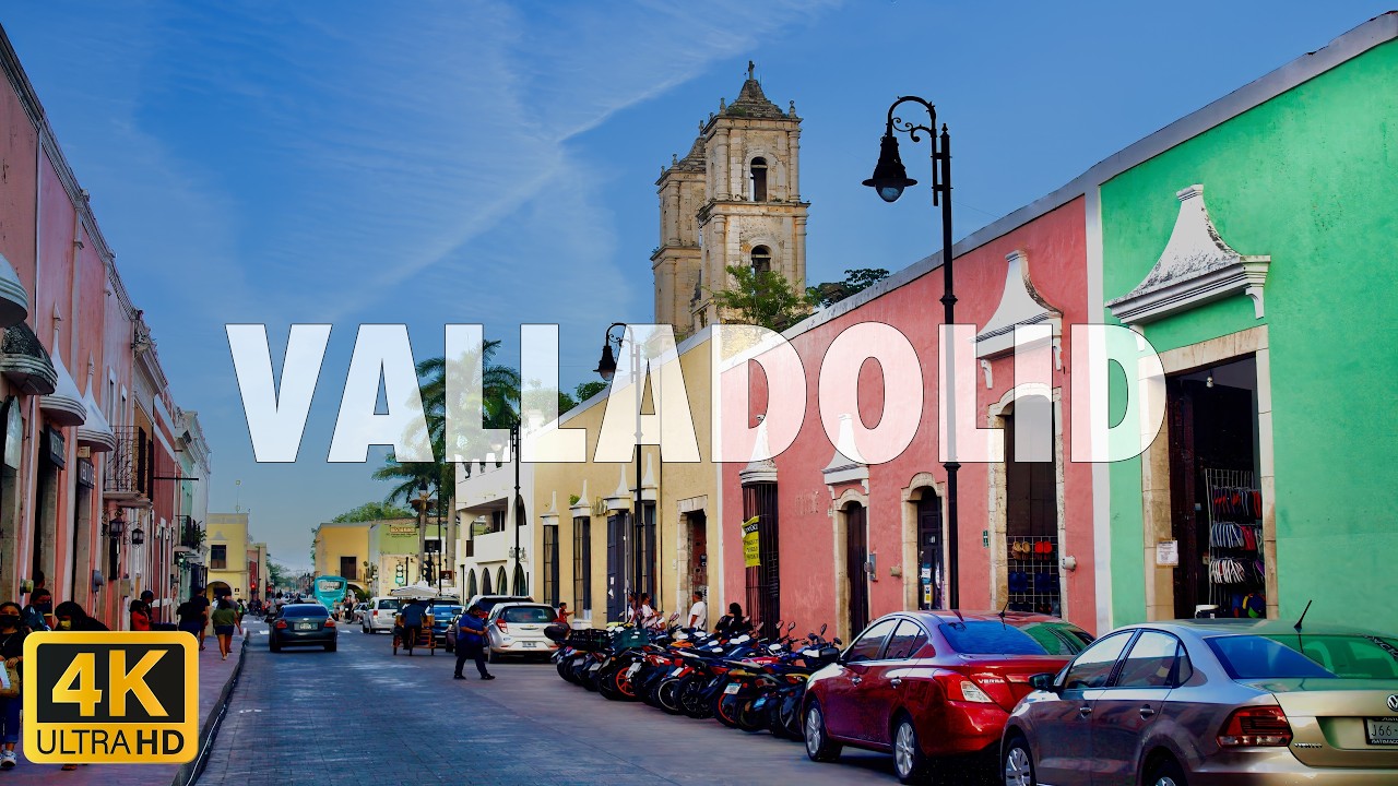 Valladolid Walking Tour - Explore the Colourful Streets of Yucatan, Mexico in Stunning 4K