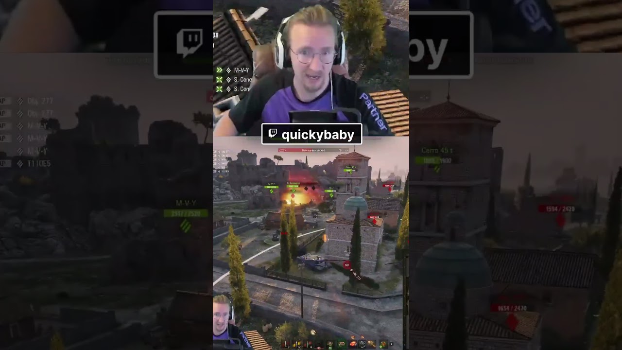 He LOSES IT When the Team Ignores His Orders! feat. Quickybaby [World of Tanks]