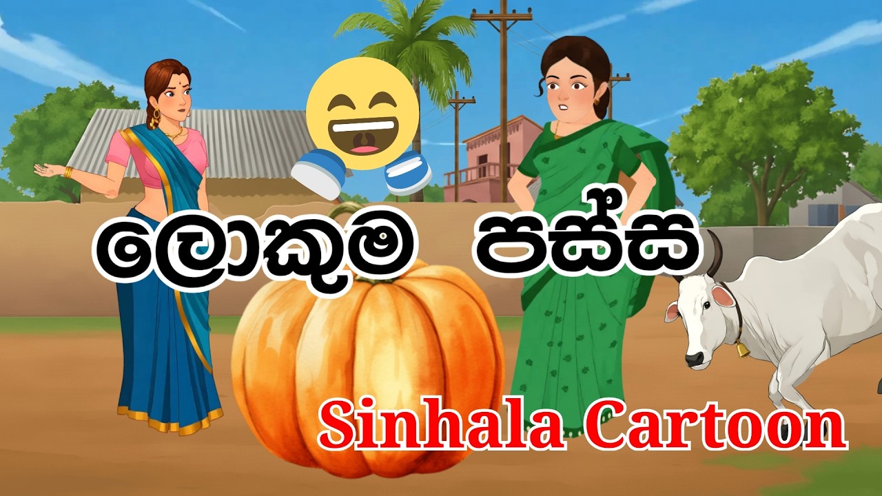 ලොකුම පස්ස/lokuma  Passa Sinhala Cartoon/Big  Rear