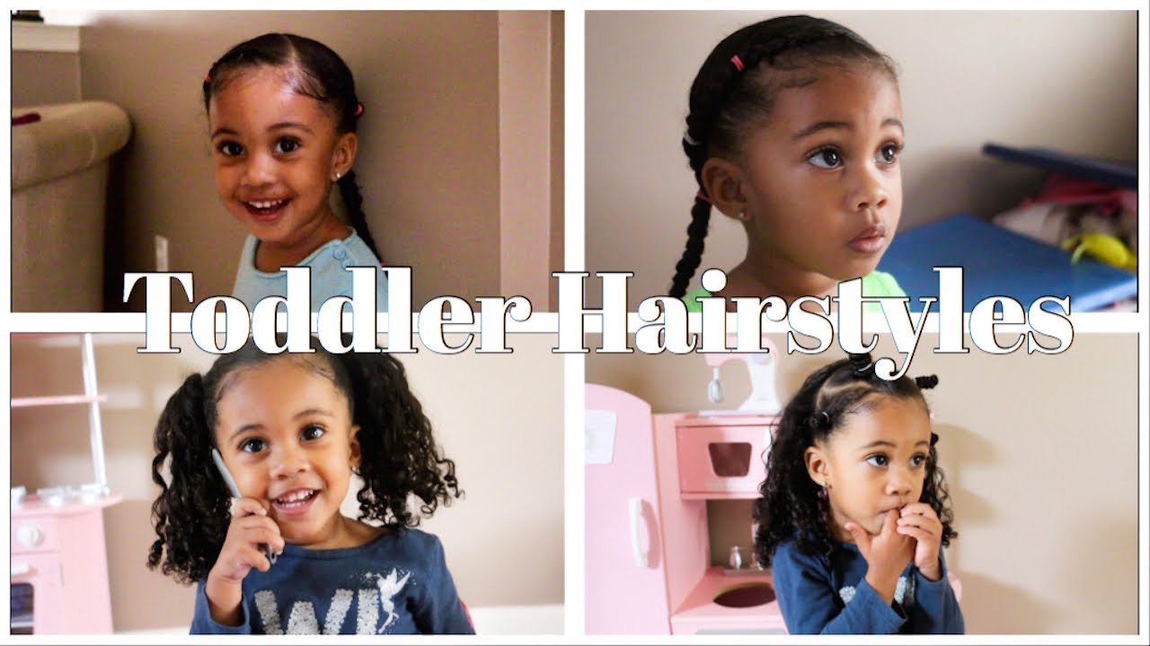 3 Hairstyles For Toddler Girls Natural Curly Hair | DeannaReveEx