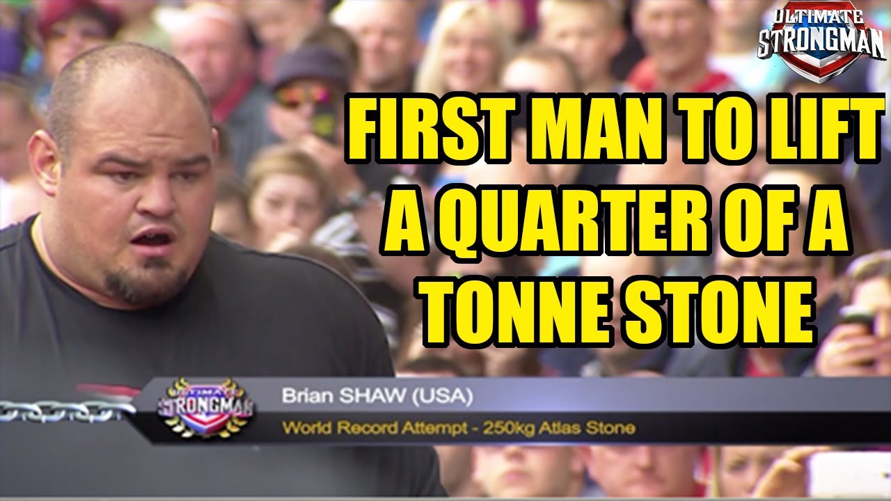 World's Strongest Man- First man to lift quarter tonne stone!- Strongman World Record- Strongman