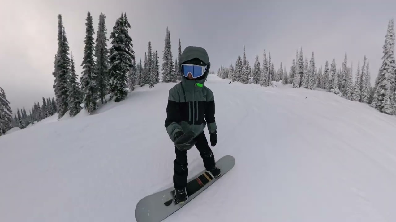 Insta360 X4 air snowboarding test