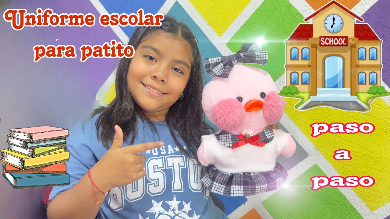 Uniforme escolar ropa para patito de peluche🐥 #lalafanfan #dyi #peluche