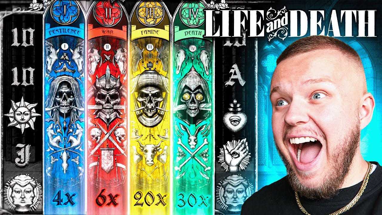 I ACTUALLY DID IT! I HIT FULL SCREEN ON THE NEW LIFE AND DEATH SLOT!