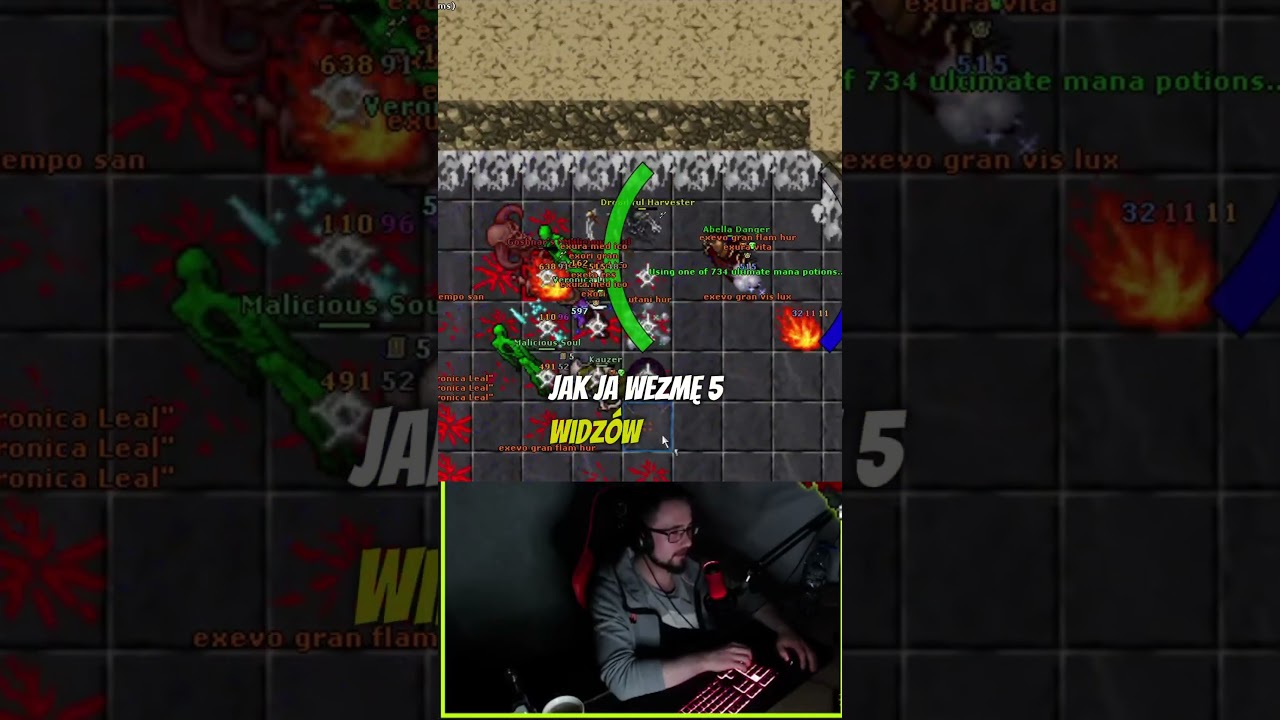 Gerciu m&oacute;wi że SoulWar jest łatwy #funny #tibia #tibiashorts  #funnyclips #twitch