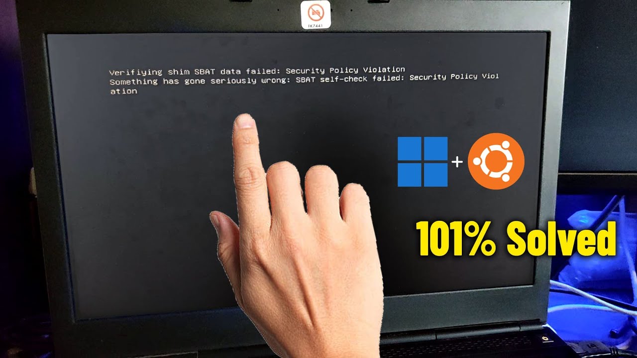 Verifying shim SBAT data failed Security Policy Violation - How To Fix DualBoot Windows11 + Ubuntu ✅
