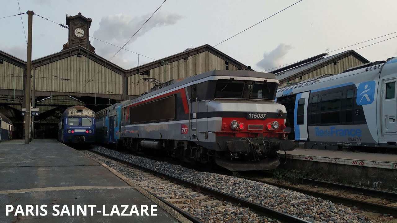 TER et transilien en gare de Paris Saint-Lazare