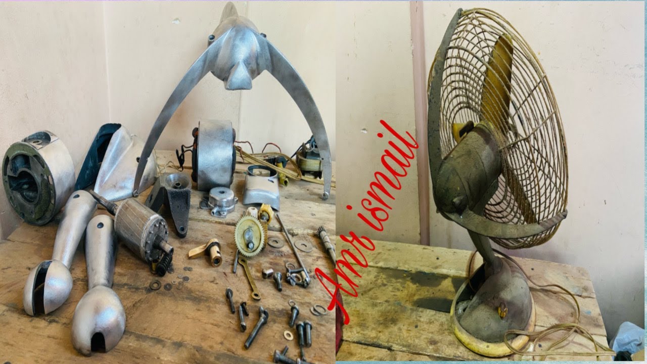 تجديد مروحه قديمة انتاج مصنع 27 الحربى old factory fan