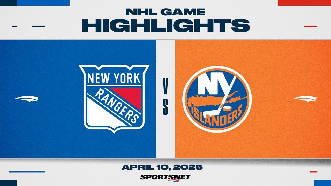 NHL Highlights | Rangers vs. Islanders - April 10, 2025