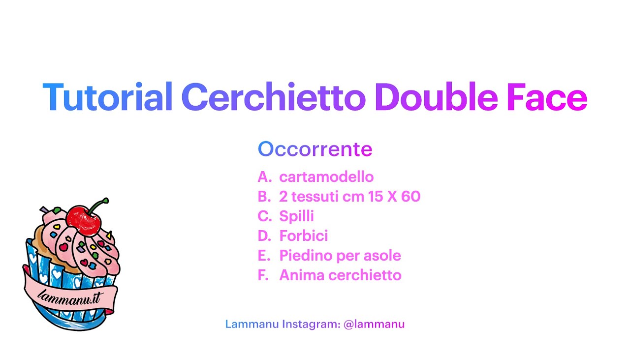 Tutorial cerchietto Double Face Lammanu.it