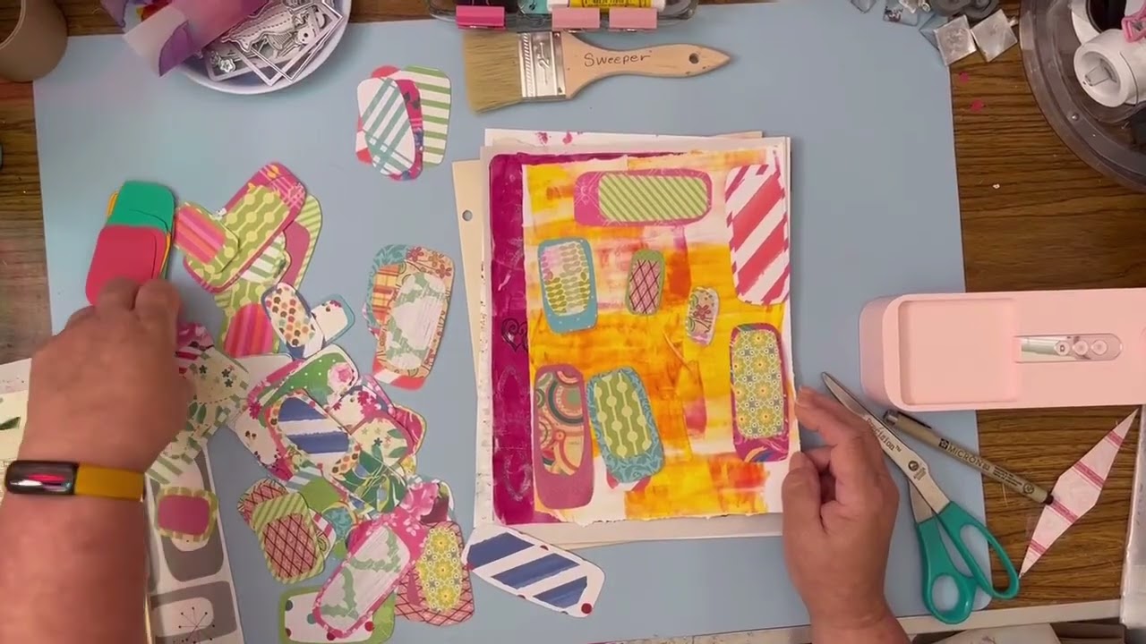 Using Mid-century Design elements in a modern-day collage - tutorial