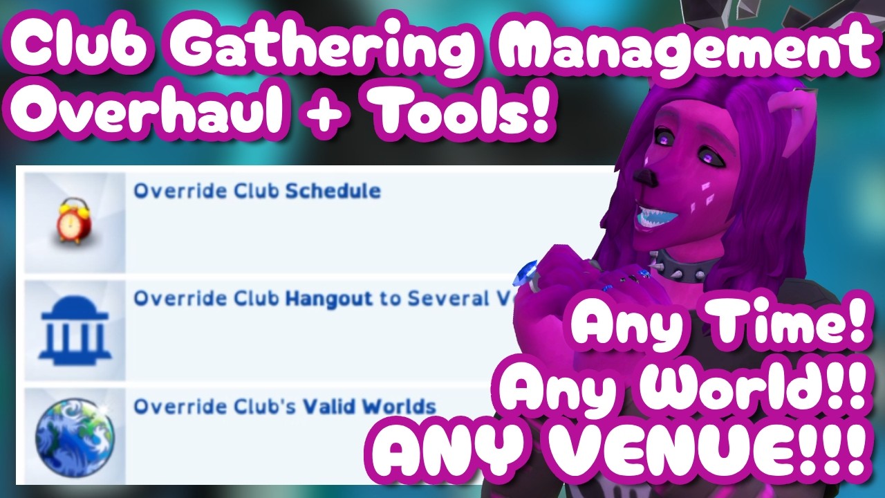 Club Management Mod by Lumpinou for The Sims 4 - Waffle Explains It All!