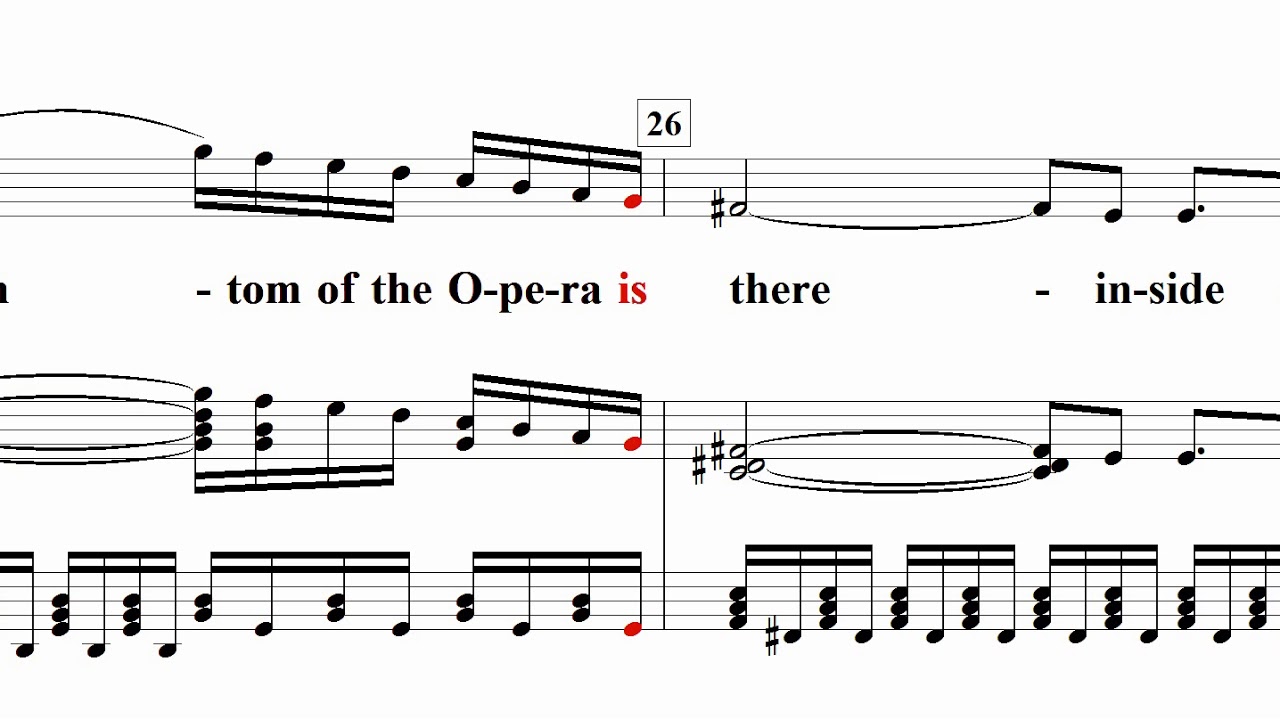 The Phantom of The Opera(오페라 유령)-Andrew Lloyd Webber